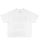 Girls Cum First Boxy T – White